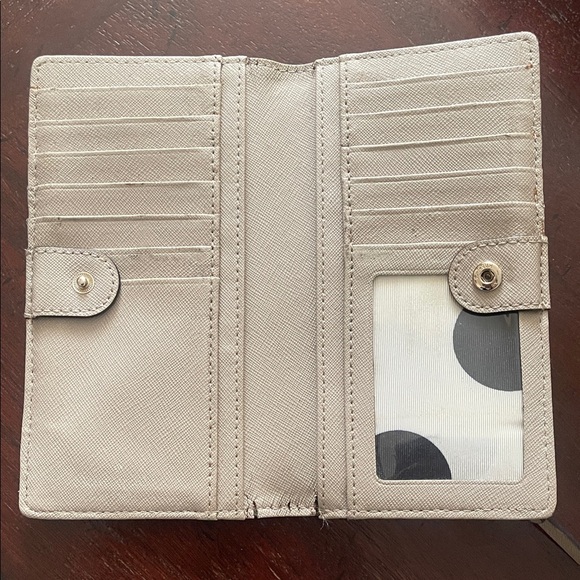 Kate Spade Beige Leather Wallet - Picture 2 of 7